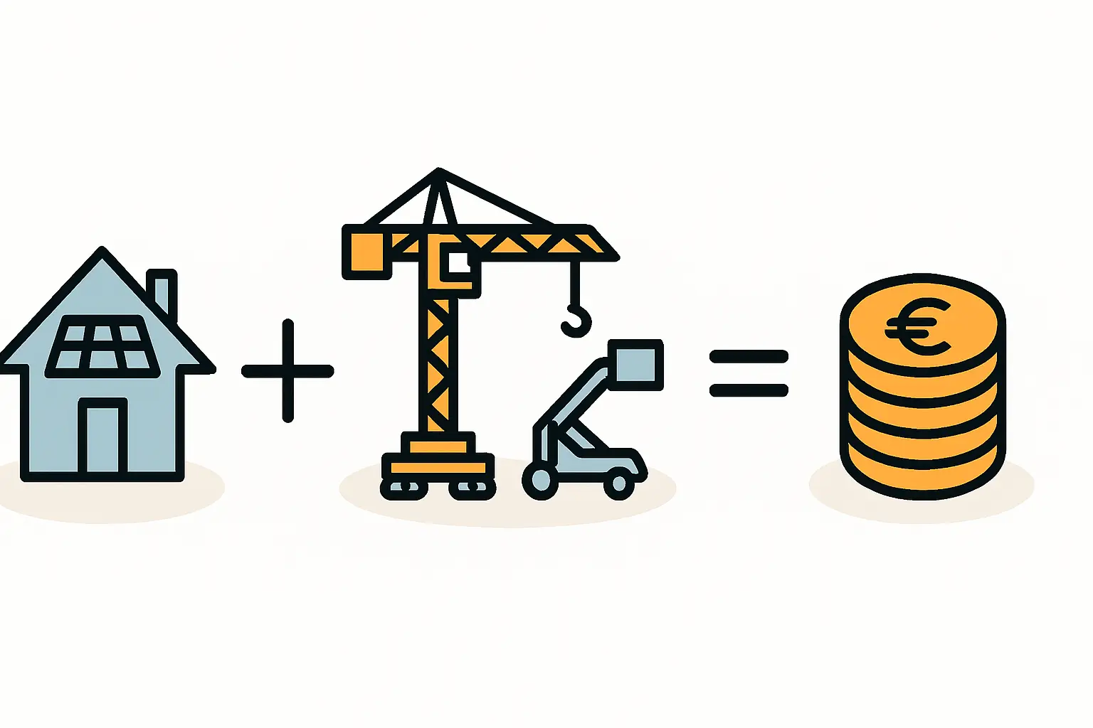 Kran oder Hebebühne bei PV-Montage wann nötig und Kosten