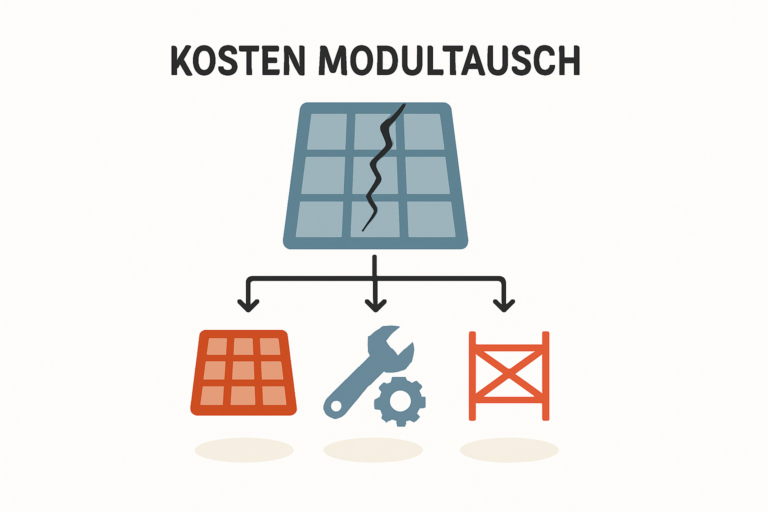 Kosten für den Austausch eines defekten Solarmoduls verständlich erklärt