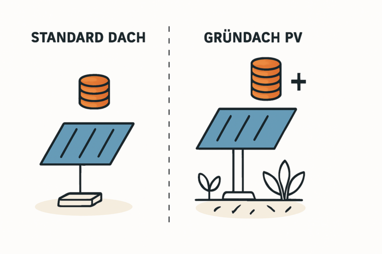 Kosten und Montagesysteme für PV-Anlagen auf Gründächern