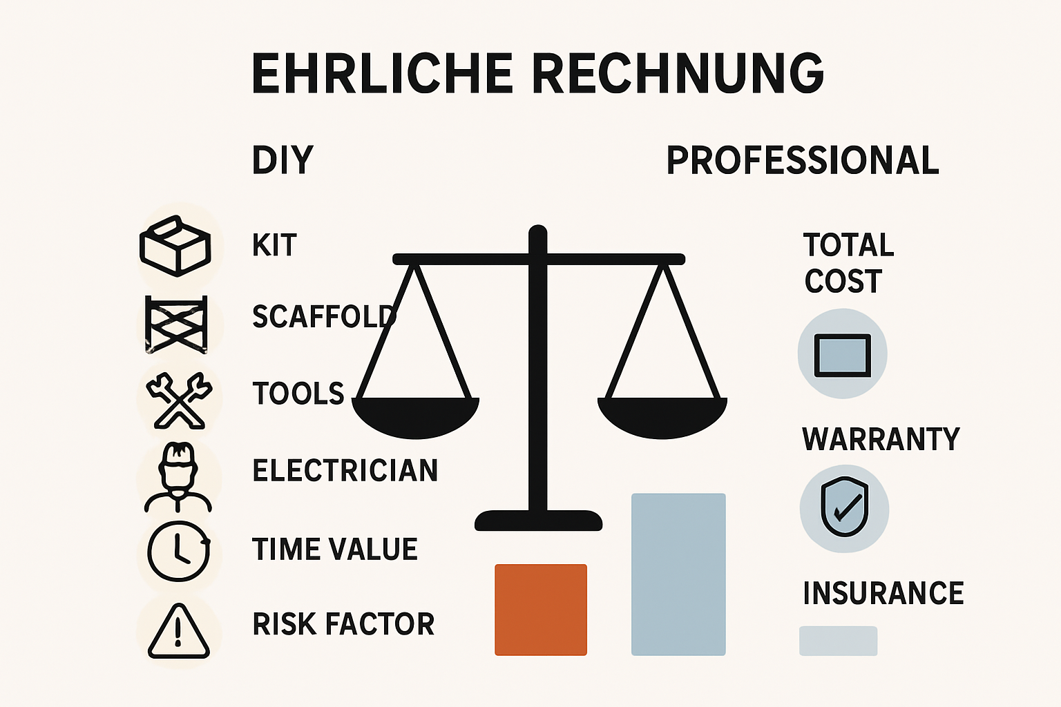 Fachbetrieb bei Installation einer PV-Anlage