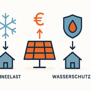 Mehrkosten bei PV-Anlagen in Schnee- und Wasserschutzgebieten