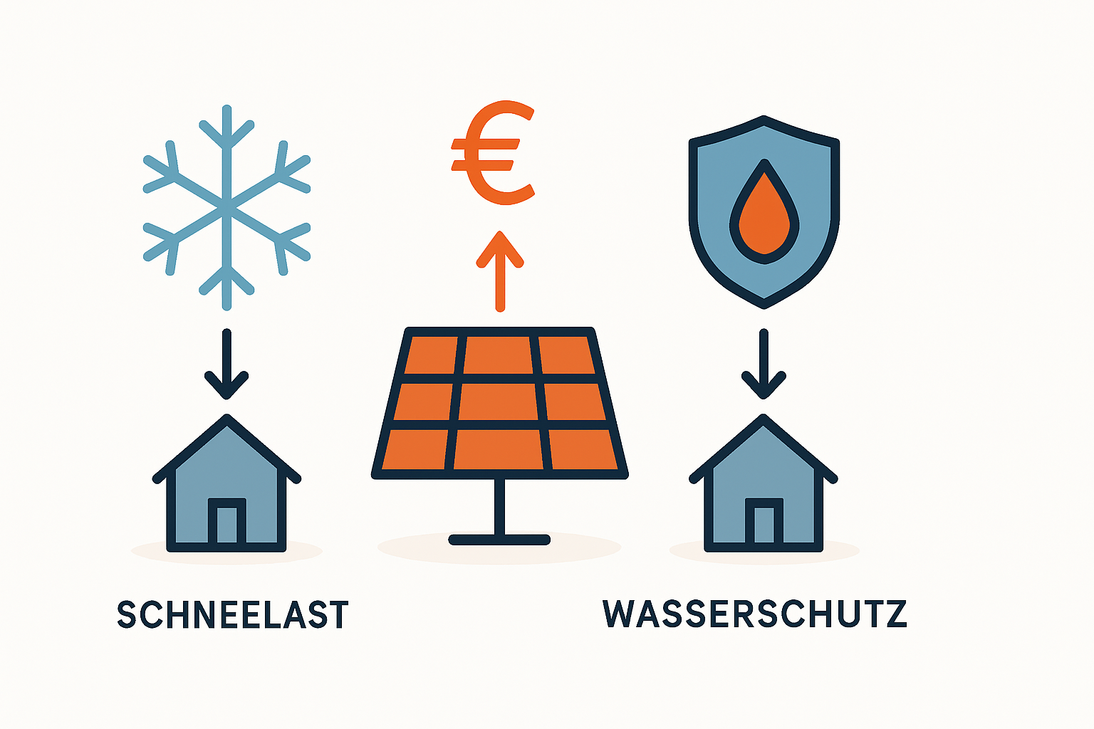 Mehrkosten bei PV-Anlagen in Schnee- und Wasserschutzgebieten