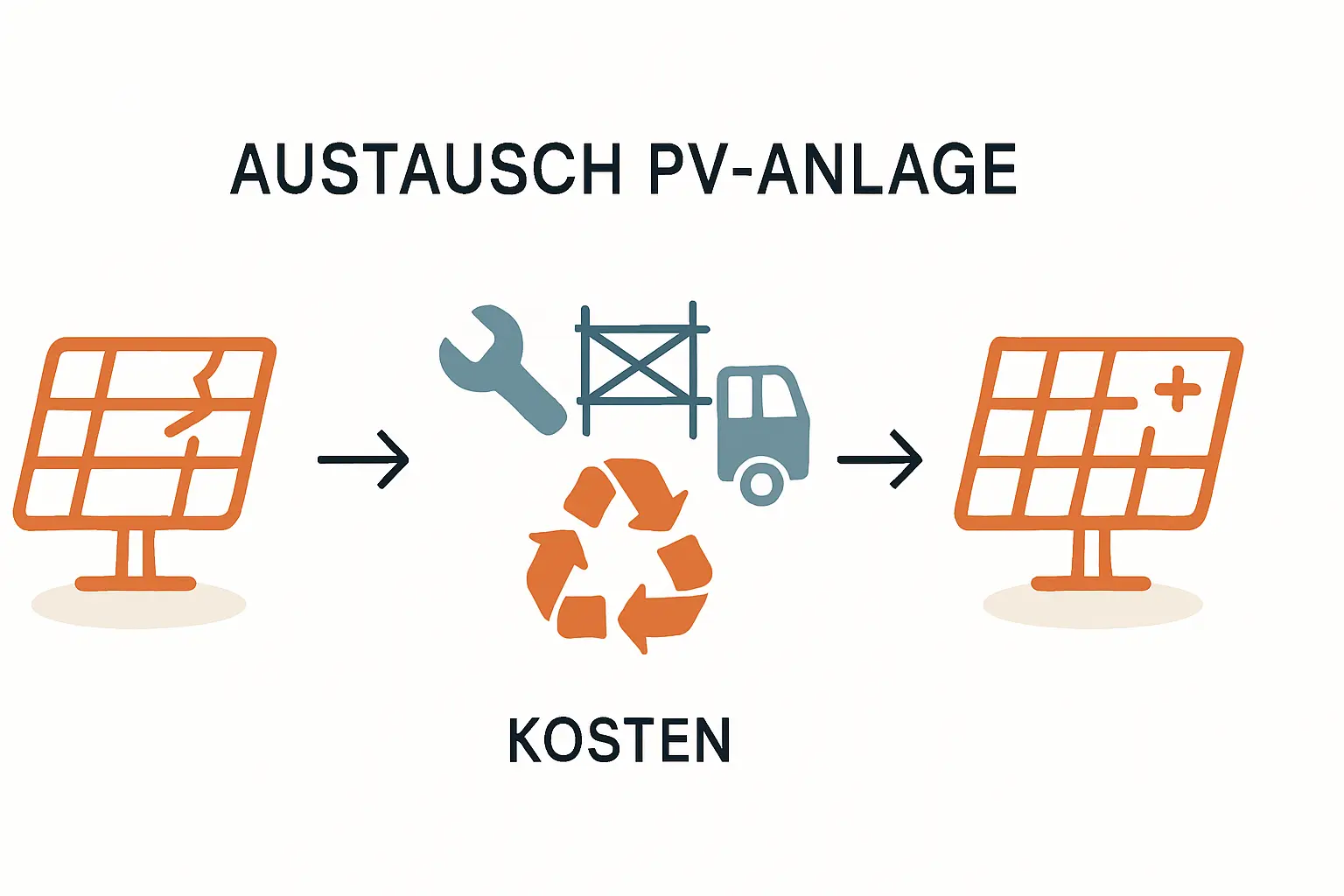 Kosten für Rückbau und Entsorgung alter Solaranlagen