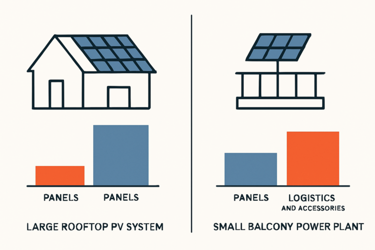 Kostenanalyse für Balkonkraftwerke und Mini-PV-Anlagen