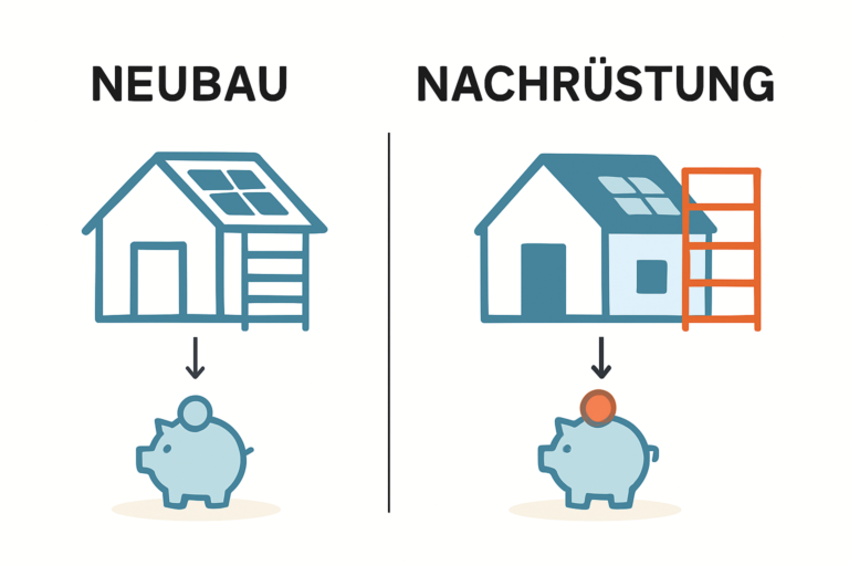 PV-Anlage im Neubau oder Bestand was kostet mehr