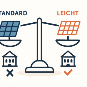 Leichtmodule für Stadtdächer bei geringer Traglast