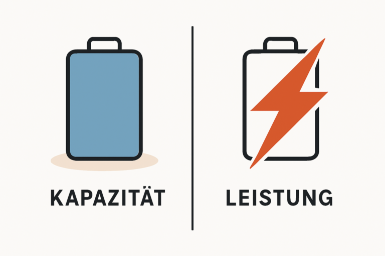 Leistung und Kapazität bei Stromspeichern einfach erklärt