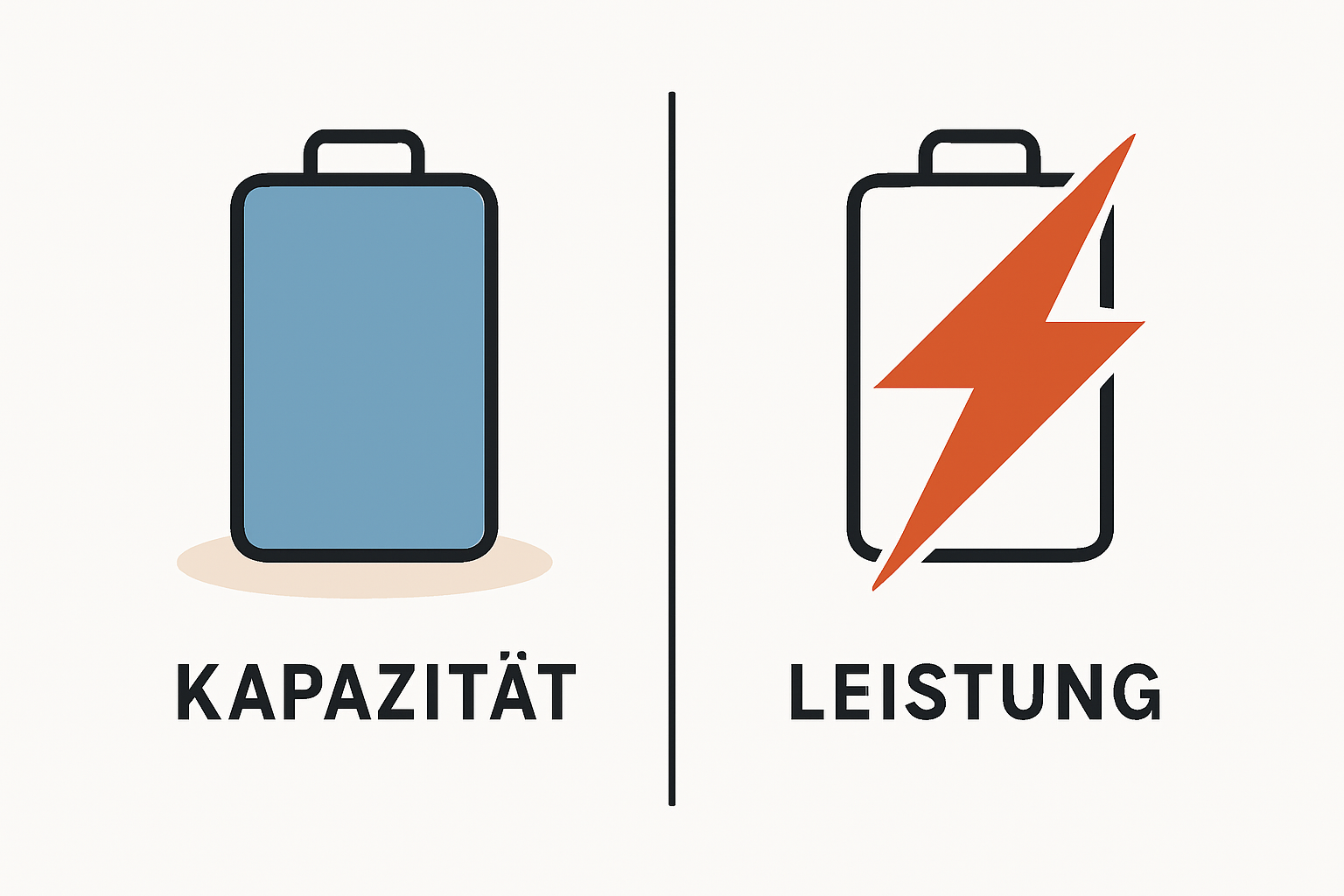 Leistung und Kapazität bei Stromspeichern einfach erklärt
