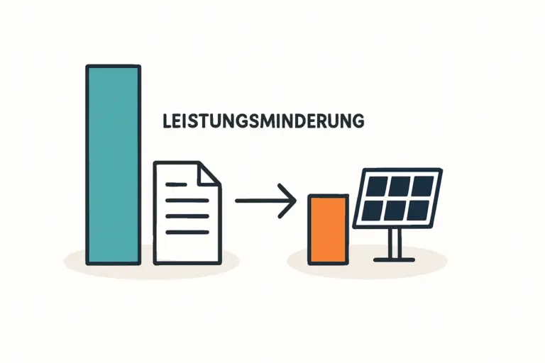 Leistungsminderung als Mangel prüfen und Nachbesserung anfordern