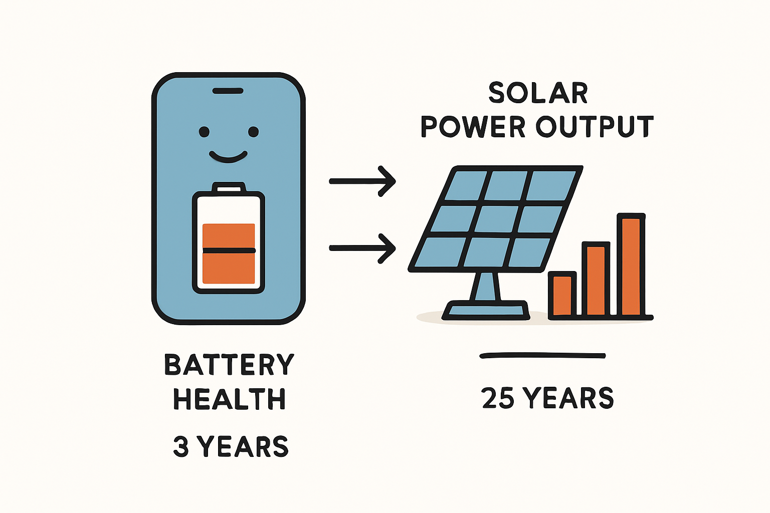 Solarmodule auf einem Dach