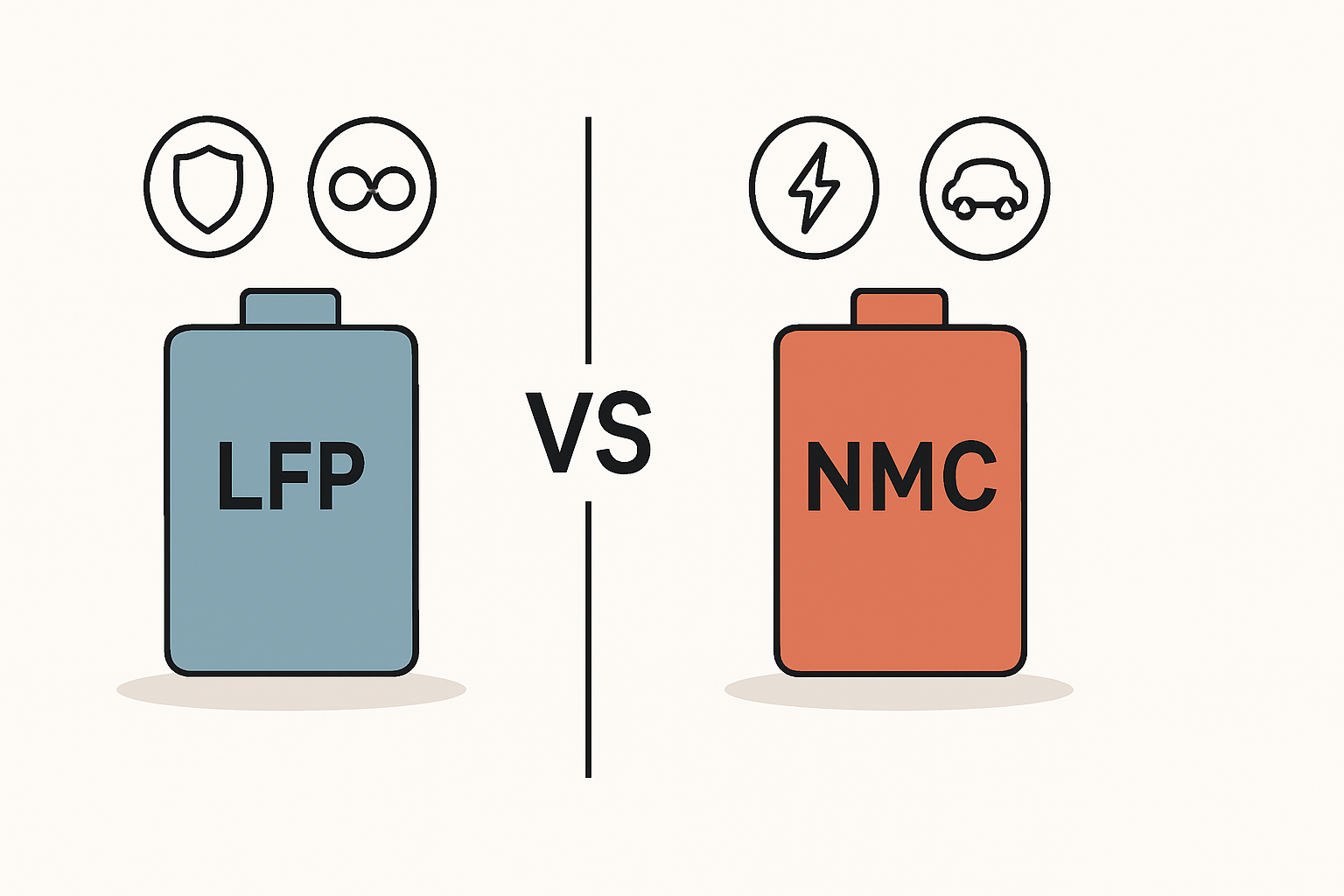 LFP und NMC Speicher im Vergleich bei Sicherheit und Lebensdauer