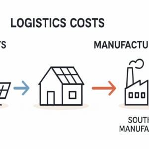 Logistikkosten und PV-Preise durch Hafen- und Herstellernähe