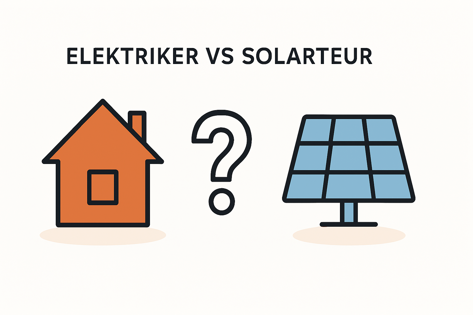 Lokaler Elektriker oder spezialisierter Solarteur für PV-Anlage