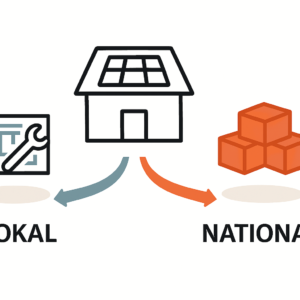 Lokaler Handwerker oder überregionaler Anbieter bei PV-Anlagen erkennen