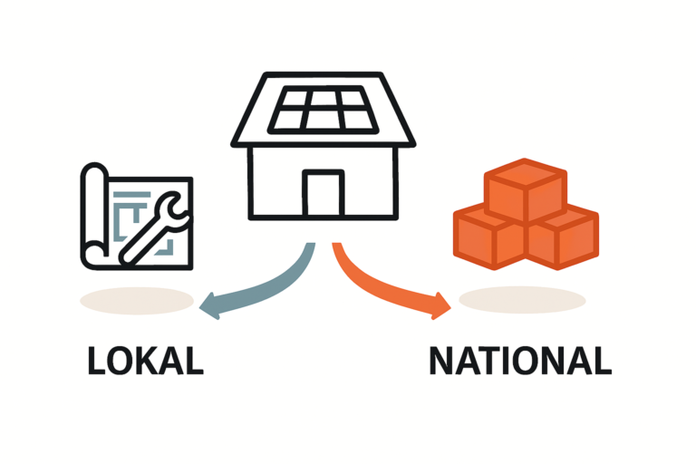 Lokaler Handwerker oder überregionaler Anbieter bei PV-Anlagen erkennen