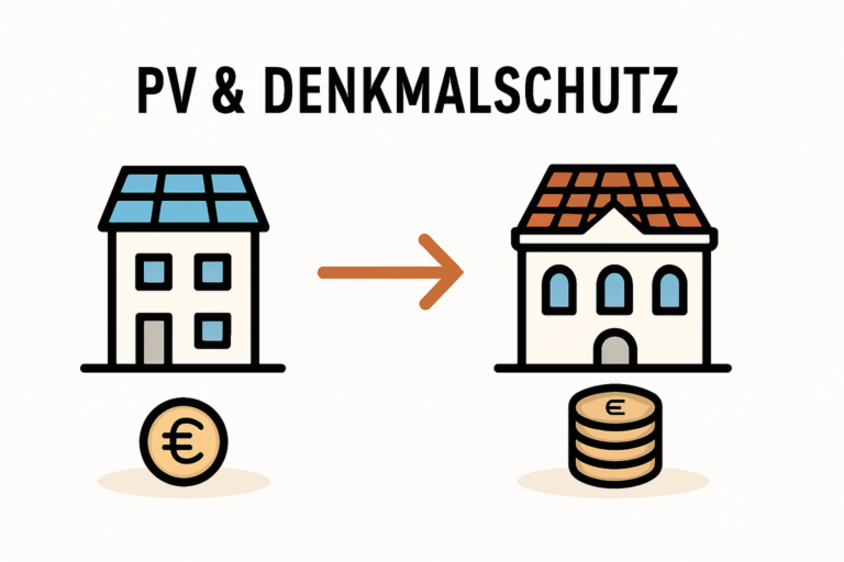 Mehrkosten und Auflagen bei PV auf historischen Gebäuden