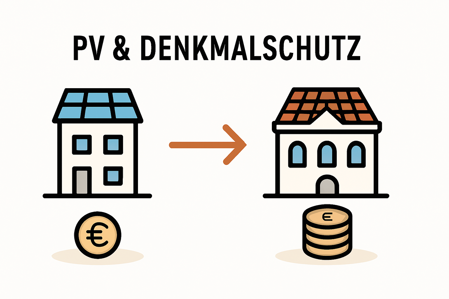 Mehrkosten und Auflagen bei PV auf historischen Gebäuden