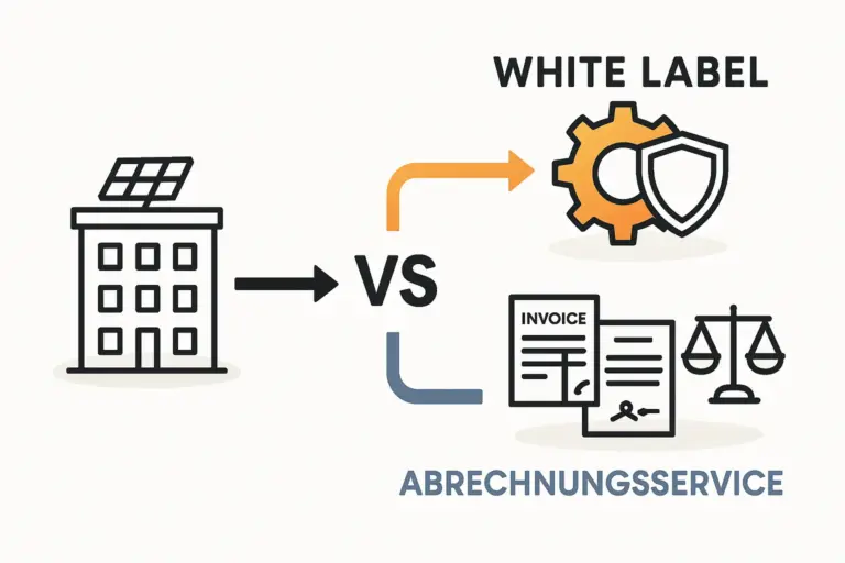 Mieterstrom Dienstleister White-Label oder Abrechnungsservice wählen