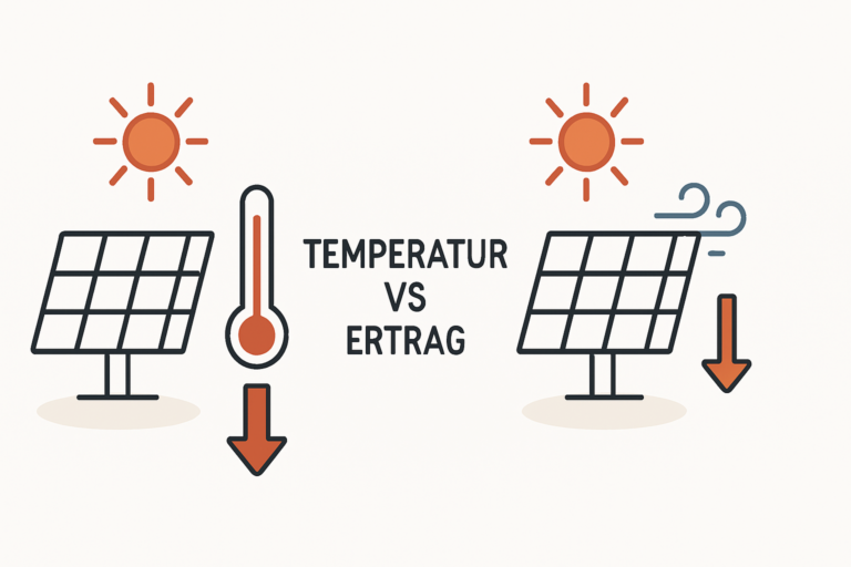 Einfluss der Modultemperatur auf den Jahresertrag in Deutschland