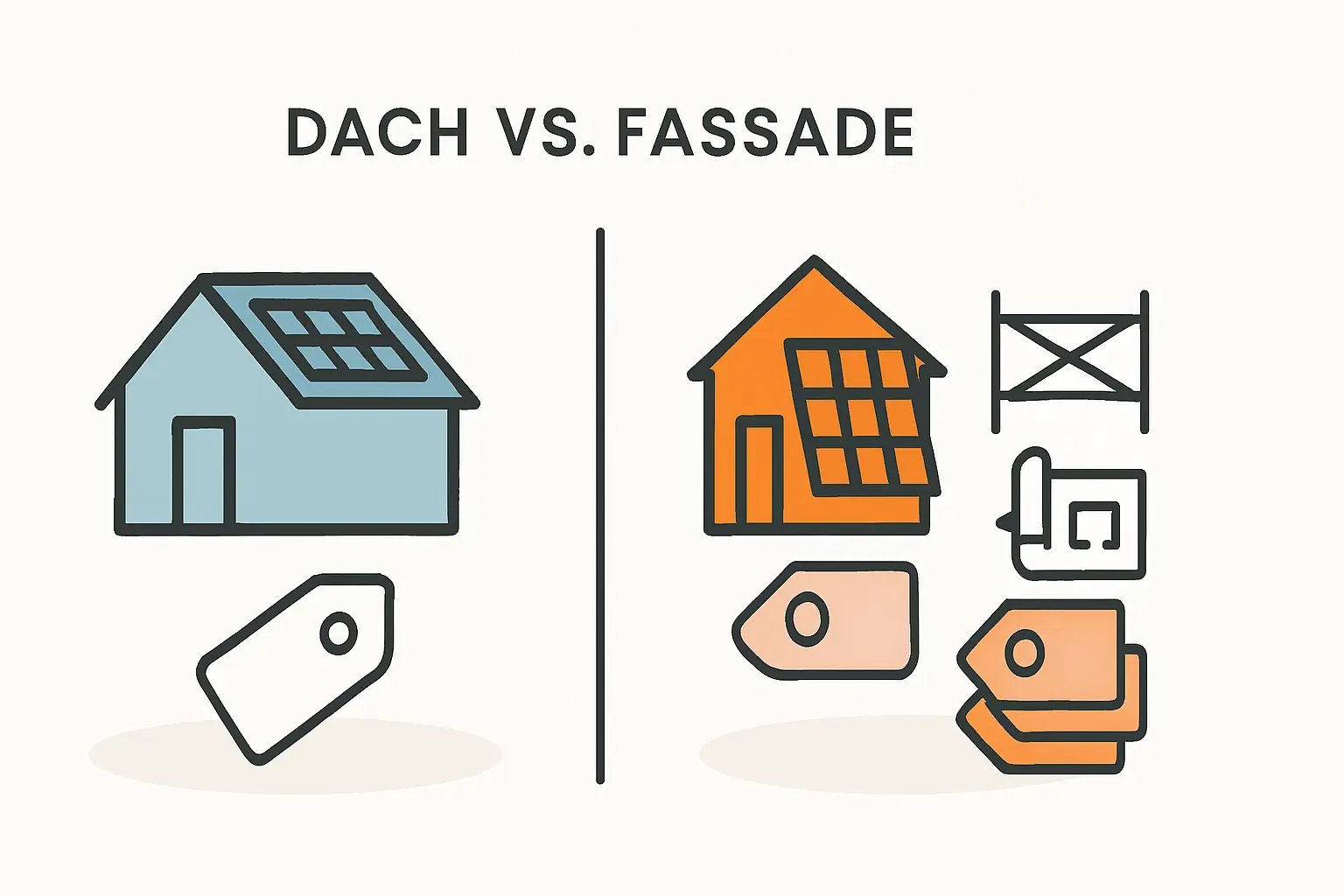 Montagekosten für PV Anlagen an Fassaden verstehen