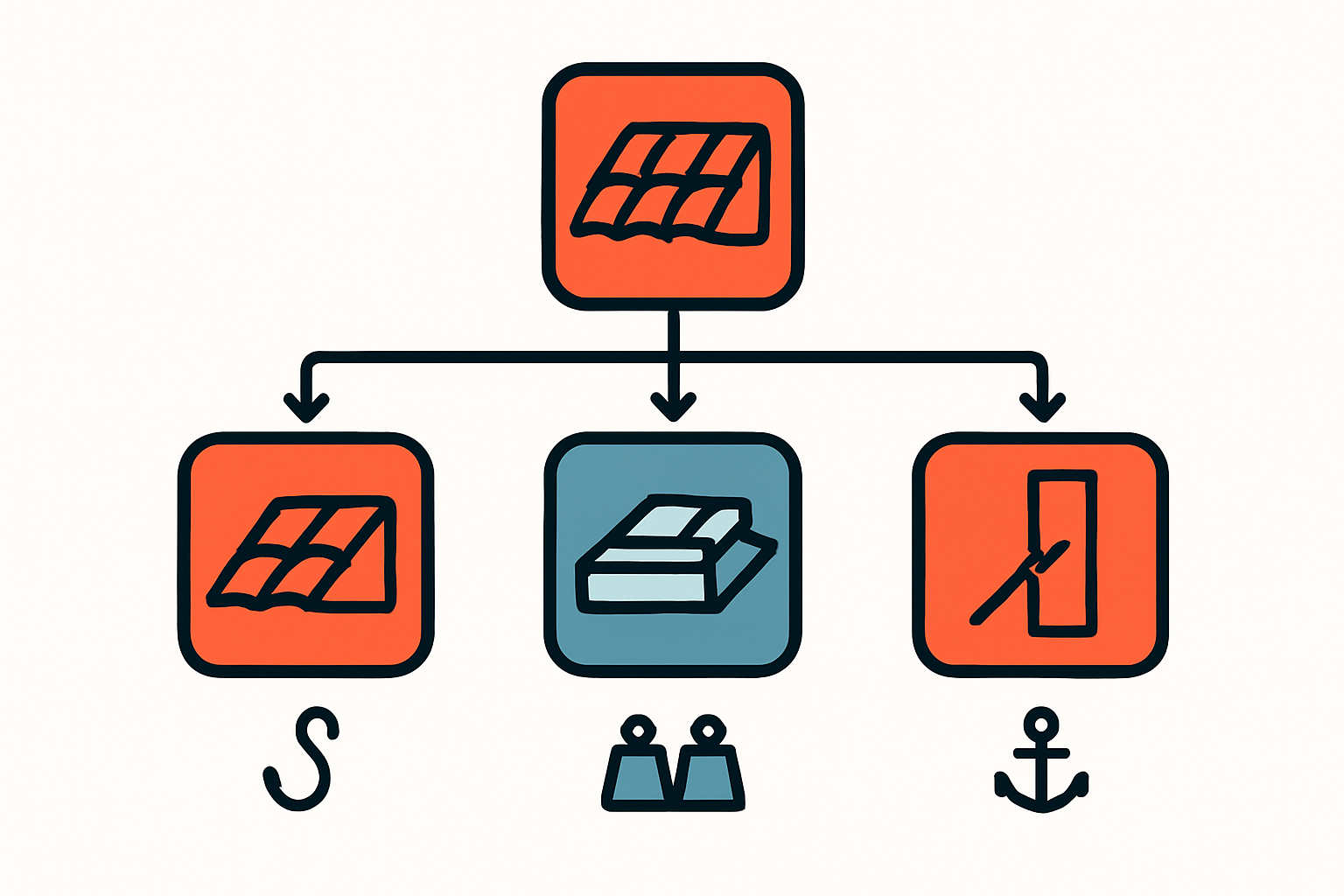 Ziegeldach Montagesystem