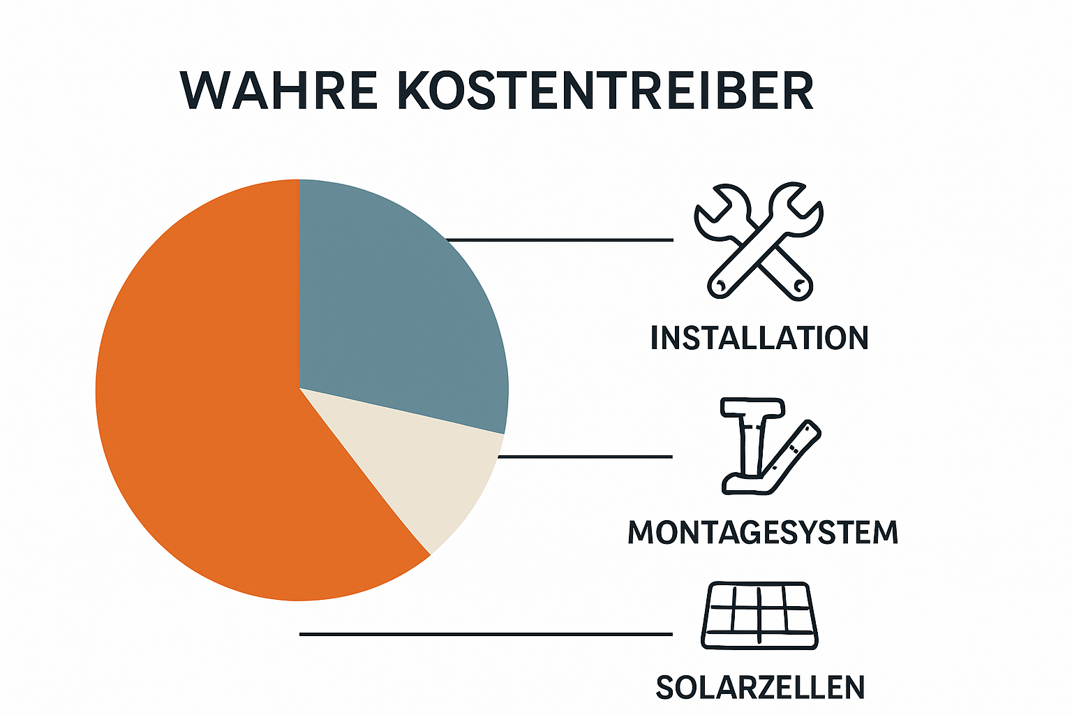 Analyse Nebenkosten bei Montage und Installation von Photovoltaik