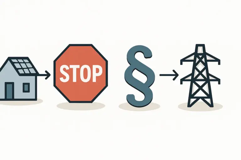 Netzbetreiber lehnt Anschluss ab oder verzögert Ihre Rechte