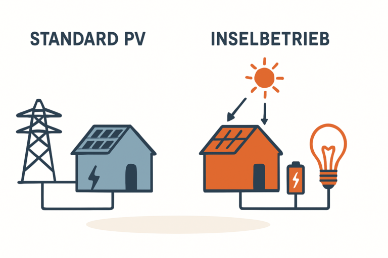 Notstromfähigkeit und Mehrkosten für Inselbetrieb bei Stromausfall