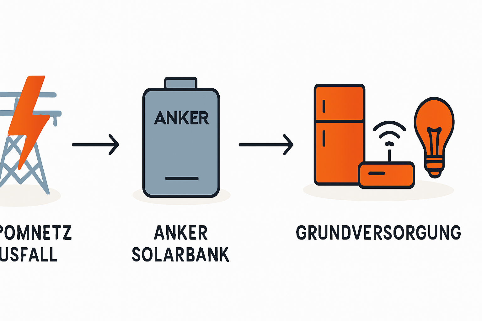 Notstromfunktion bei Balkonkraftwerken mit Anker Solarbank 3