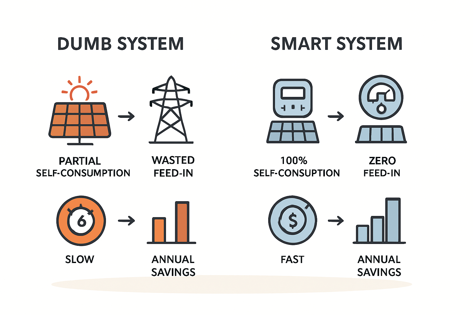 Nulleinspeisung für 100 % Eigenverbrauch