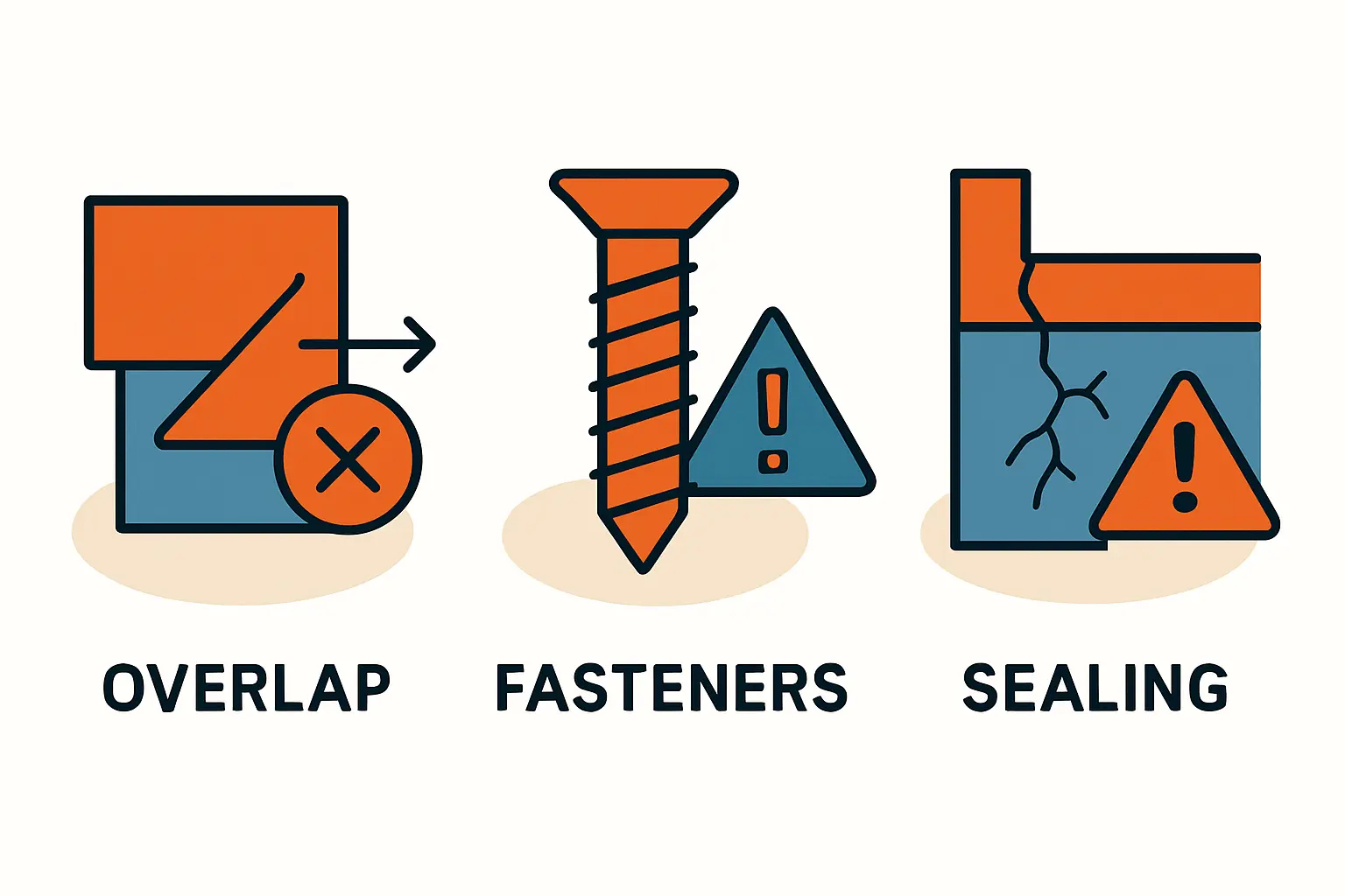 Ortgang am Flachdach