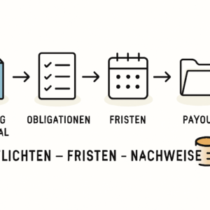 Pflichten Fristen Nachweise nach Förderzusage Photovoltaik beachten