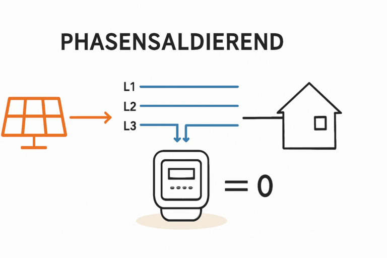 Was bedeutet phasensaldierend bei Stromzählern