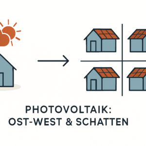 Entscheidungshilfe für Anlagengröße bei Ost-West-Ausrichtung und Verschattung