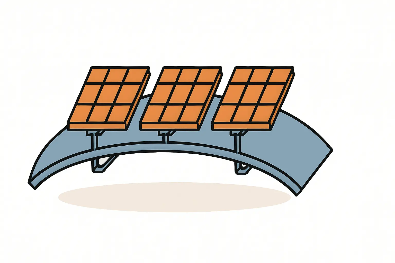Photovoltaik auf Tonnendächern Herausforderungen und Lösungen