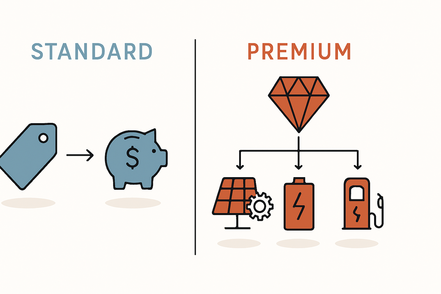 Wann günstige oder Premium PV-Komponenten sinnvoll sind