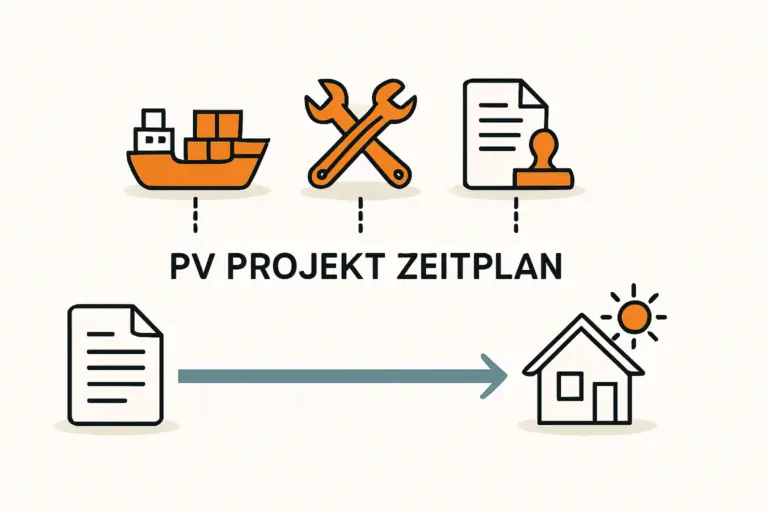 Projektzeitplan bei Photovoltaik realistisch einschätzen