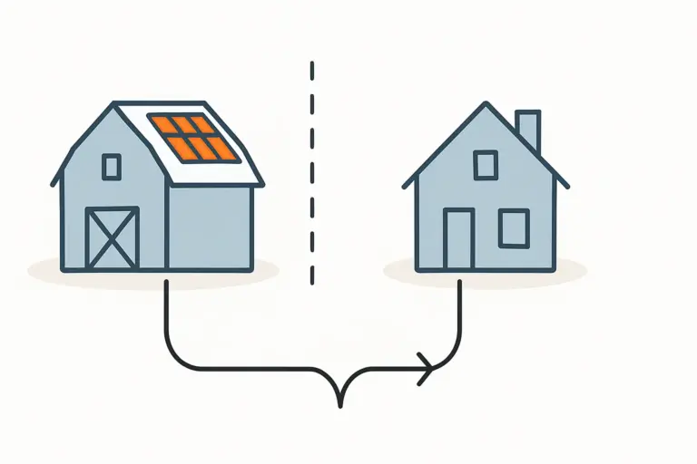 PV-Anlage auf anderem Flurstück installieren was beachten
