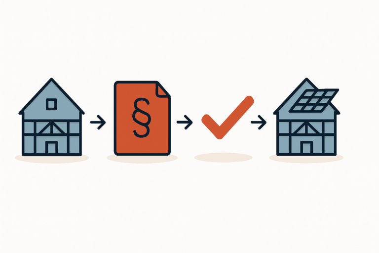 Photovoltaik auf denkmalgeschützten Altbauten in Franken