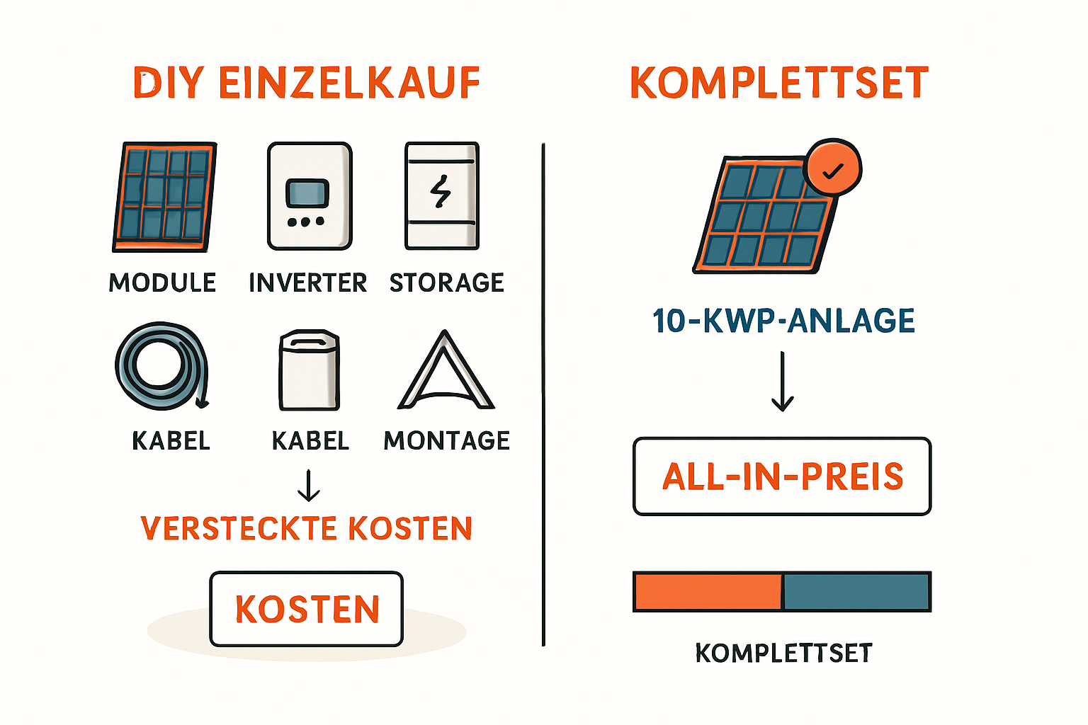PV-Anlage Komplettset