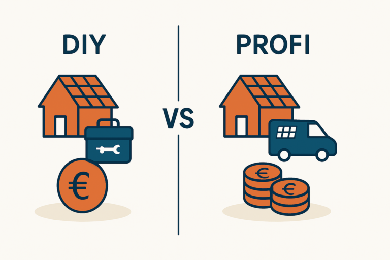 PV-Anlage selbst installieren oder installieren lassen Ein Kosten- und Aufwandsvergleich für 10-kWp-Sets