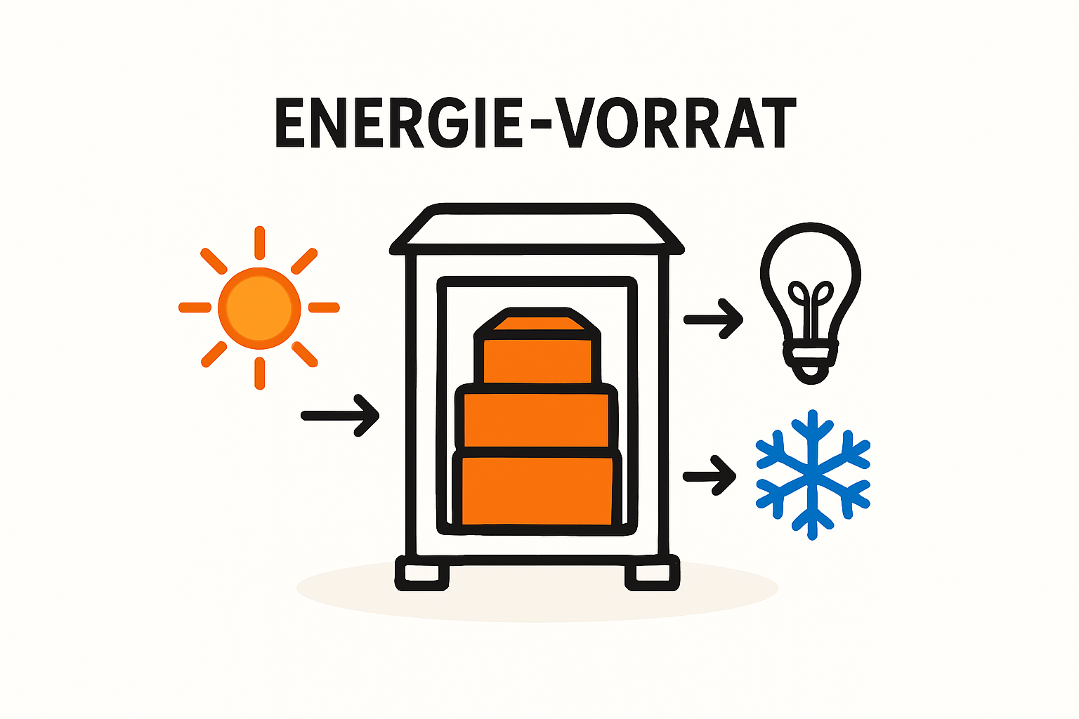 Photovoltaik system with battery storage