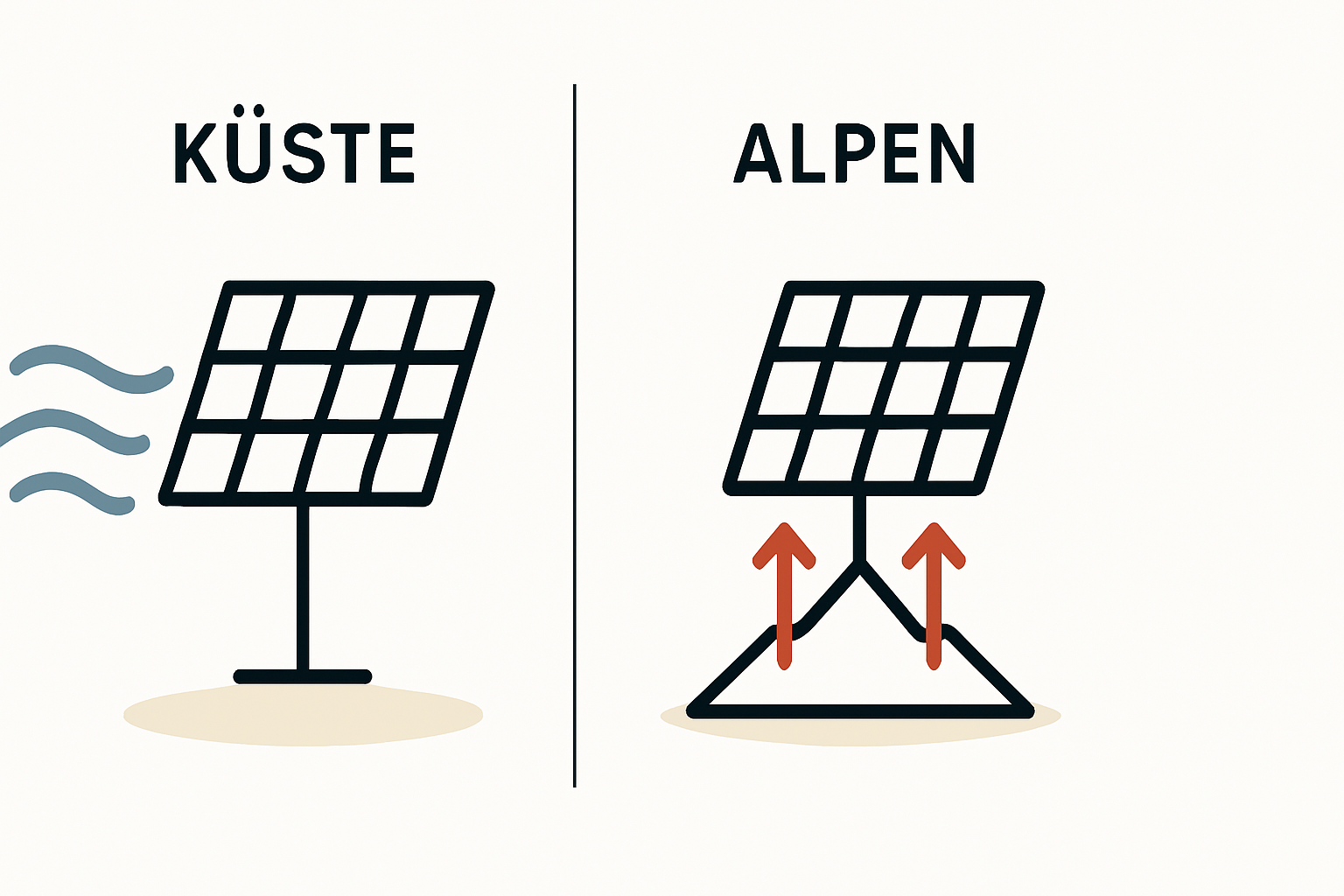 Pv Ertrag Küste oder Alpenvorland Standortfaktoren verstehen