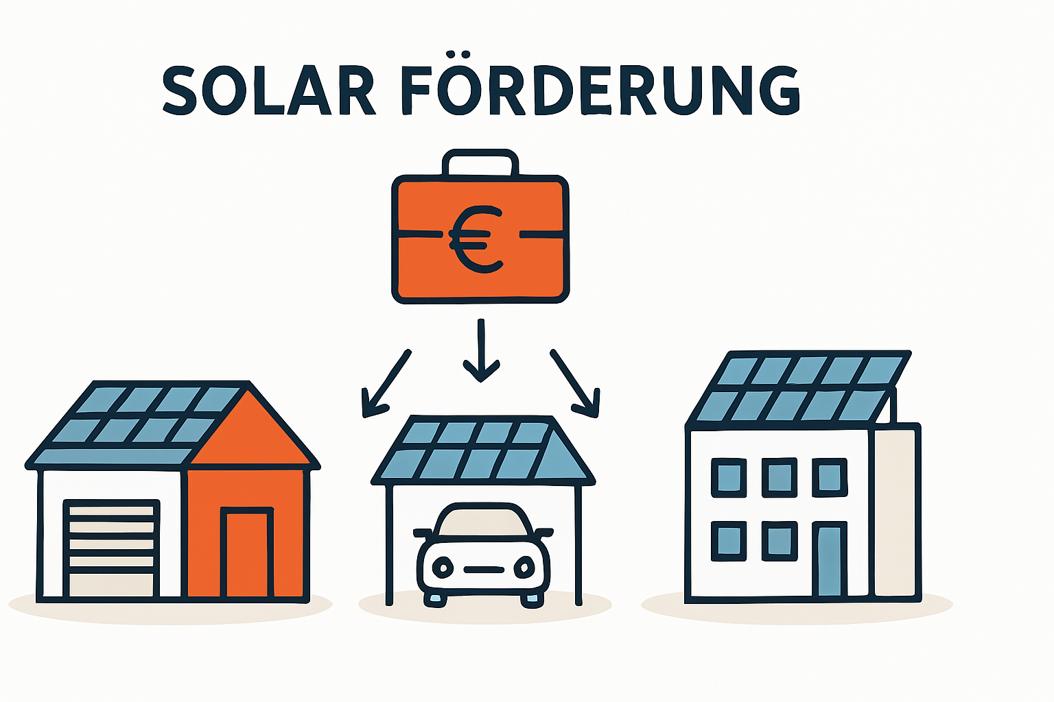 PV Förderung für Carport Garage und Fassadenanlagen
