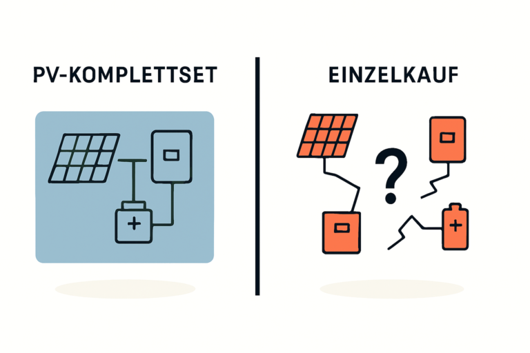 PV-Komplettset vs Einzelkauf: Vor- und Nachteile für Selbstbauer