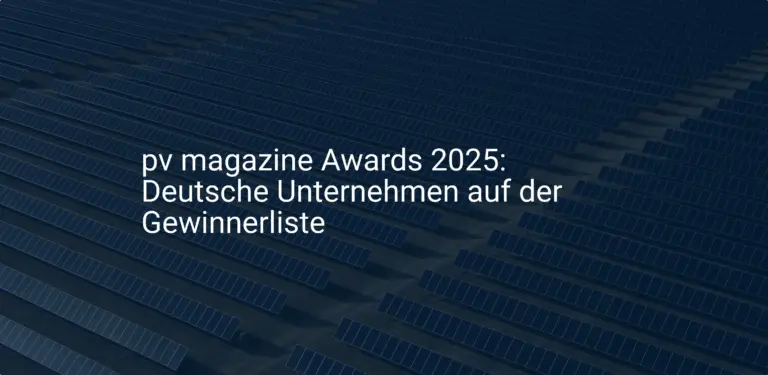 pv magazine Awards 2025: Deutsche Unternehmen auf der Gewinnerliste