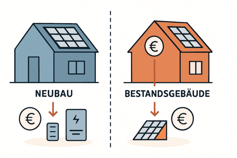 Regionale Unterschiede bei PV-Förderung für Neubau und Bestand