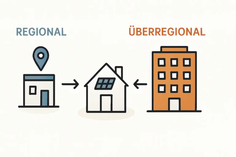 Regionale oder überregionale Solarteure Vor- und Nachteile