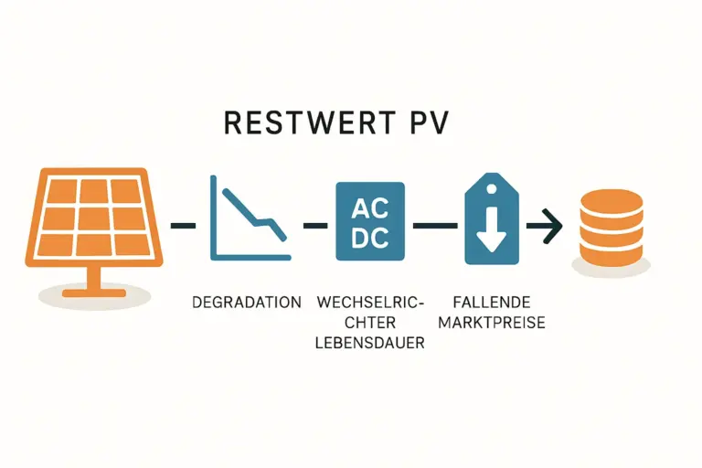 Restwert einer Photovoltaikanlage nach 10 15 und 20 Jahren berechnen