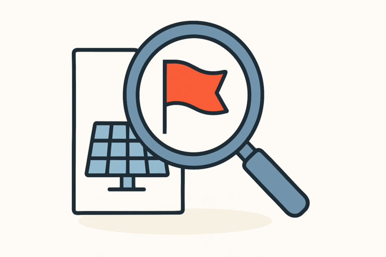 Rote Flaggen bei Photovoltaik-Angeboten erkennen